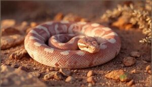 rosy boa: gentle and manageable snake rosy boa: gentle and manageable snake