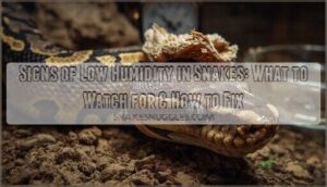 signs of low humidity in snakes