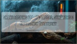 snake gasping for air causes