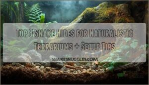 snake hides for naturalistic terrariums
