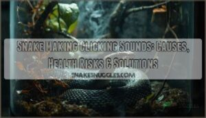 snake making clicking sounds