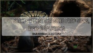 snake refuses oversized prey snake refuses oversized prey