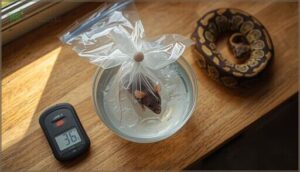 thawing and preparing frozen prey thawing and preparing frozen prey