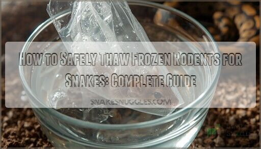 How to Safely Thaw Frozen Rodents for Snakes: Complete Guide - Pros And Cons Of Using Frozen-Thawed Rodents
