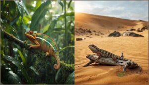 tropical vs. desert reptile needs tropical vs. desert reptile needs