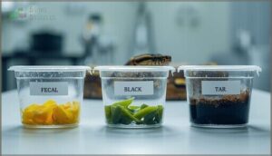 unusual colors (yellow, green, black) unusual colors (yellow, green, black)