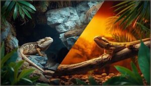 use of hiding spots and basking areas use of hiding spots and basking areas