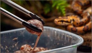 using feeding tongs and separate feeding tubs using feeding tongs and separate feeding tubs