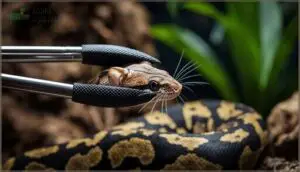 using feeding tongs and tools using feeding tongs and tools