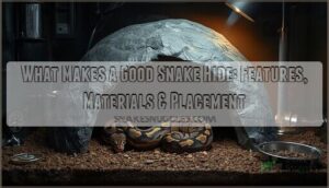what makes a good snake hide