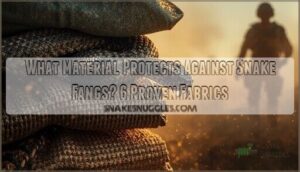 what material protects against snake fangs what material protects against snake fangs