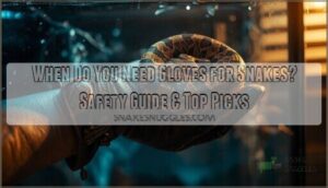 when do you need gloves for snakes when do you need gloves for snakes