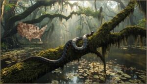 where are water moccasins found where are water moccasins found