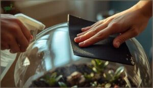 applying the adhesive pad securely applying the adhesive pad securely