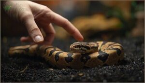 approaching the python calmly approaching the python calmly