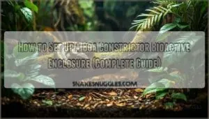 boa constrictor bioactive enclosure