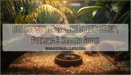 View of Boa Constrictor Care Sheet: Setup, Feeding & Health Guide