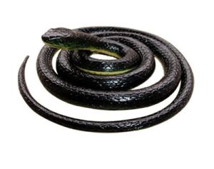 Brandon super Realistic Rubber Black Snake B06Y3YJKSM
