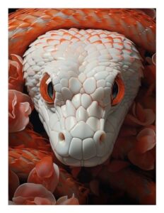 CAPITUNEISKINEPA Albino Amelanistic Corn Snake B0CSKMWCQX