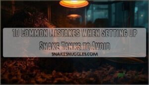 common mistakes when setting up snake tanks