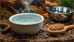 daily rinsing and weekly deep cleaning daily rinsing and weekly deep cleaning