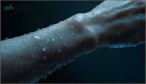 excessive sweating or clammy skin excessive sweating or clammy skin