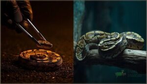 feeding distance for ball pythons vs. boas feeding distance for ball pythons vs. boas