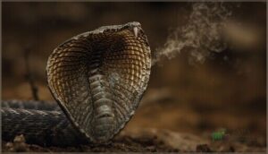 hissing, puffing, and flattening displays hissing, puffing, and flattening displays