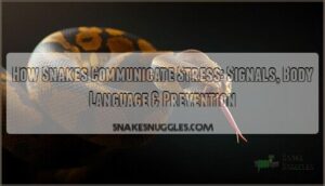 how snakes communicate stress