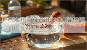 how to keep snake water bowl clean