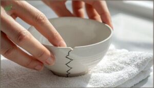 inspect for cracks and damage inspect for cracks and damage