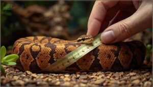 measuring your ball python’s girth measuring your ball python’s girth