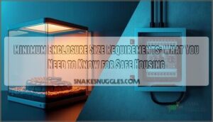 minimum enclosure size requirements minimum enclosure size requirements