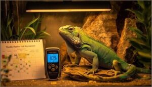 monitoring reptile health and adjusting lighting monitoring reptile health and adjusting lighting