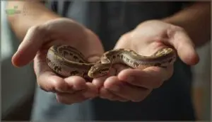 monitoring snake behavior during handling monitoring snake behavior during handling