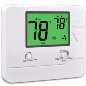 Non Programmable Thermostat for House, Digital B09N6ZV3PN