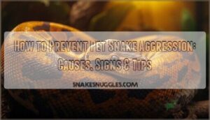 prevent pet snake aggression