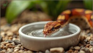 recommended depth range for most snakes recommended depth range for most snakes