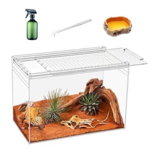 Reptile Terrarium kit,11"*6"*8" Reptile Breeding B0CSYGD4LP