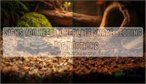 signs you need to replace snake bedding