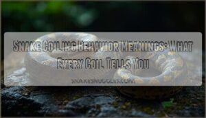 snake coiling behavior meanings