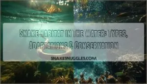 snake habitat in the water snake habitat in the water