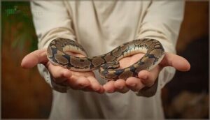 supporting the snake’s body supporting the snake’s body