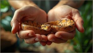 supporting the snake’s body properly supporting the snake’s body properly