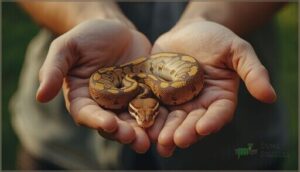 supporting the snake's weight properly supporting the snake's weight properly