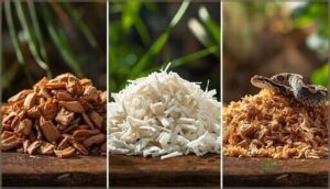 types of coconut husk substrate (chips, fiber, mulch) types of coconut husk substrate (chips, fiber, mulch)