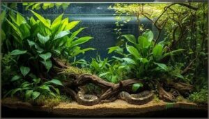 using artificial and live plants using artificial and live plants