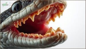 visible changes in the mouth visible changes in the mouth