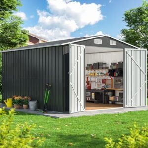 9.6x11.6 FT Outdoor Storage Shed, B0FMK1TXSN