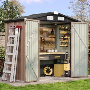 Aoxun 6.2x4 FT Shed Outdoor B0DS5KNKR8